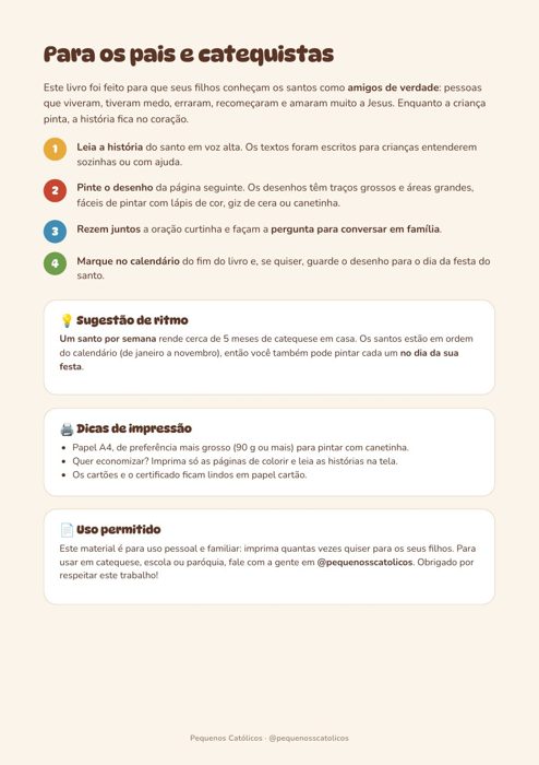 Guia para pais e catequistas
